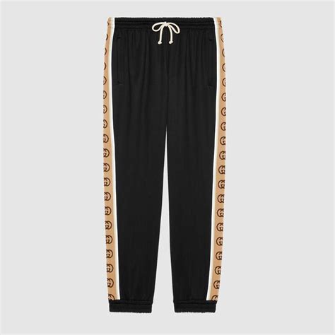 sweat pants gucci|gucci side stripe track pants.